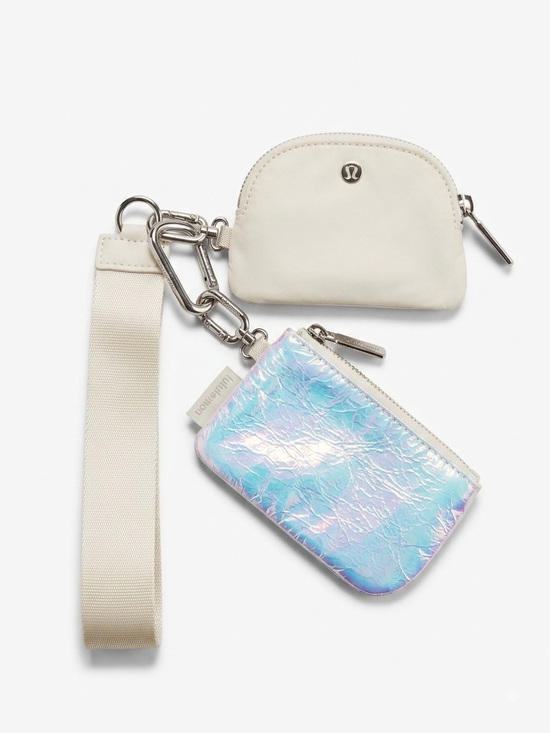lululemon athletica Accessories - LULULEMON | DUAL WRISTLET WALLET IRIDESCENT & BONE